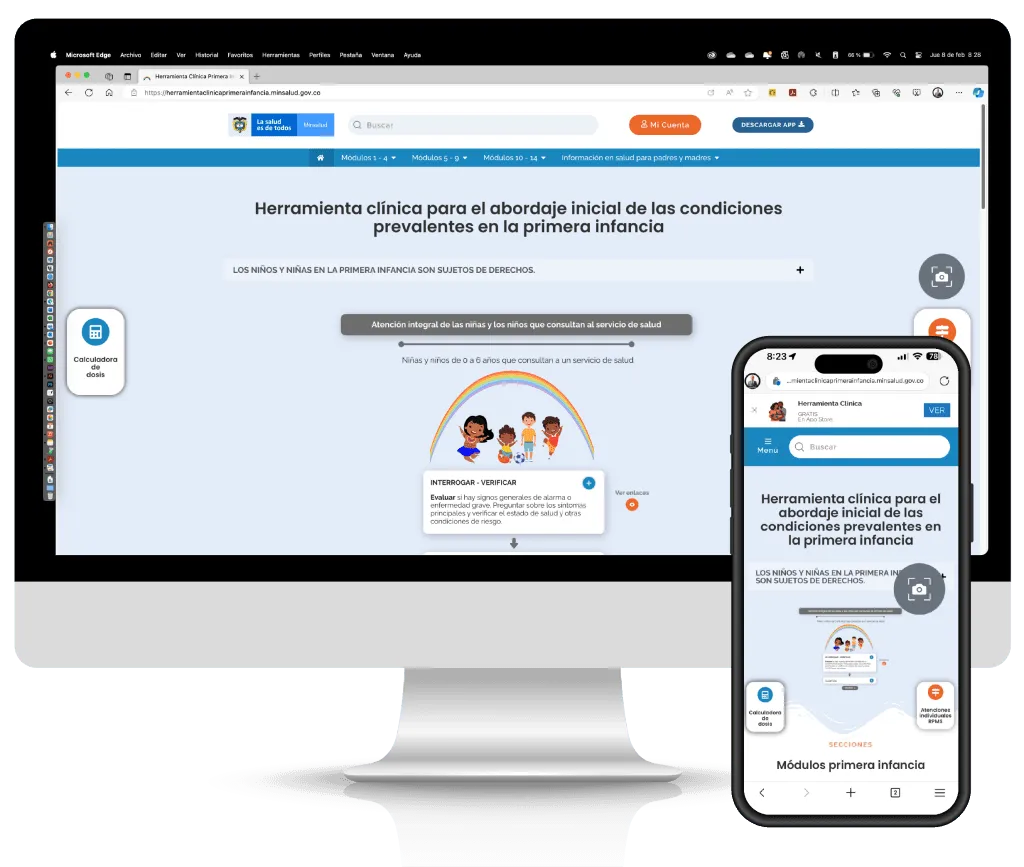 Caso de éxito-Sistema offline de Herramienta Clínica Primera infancia