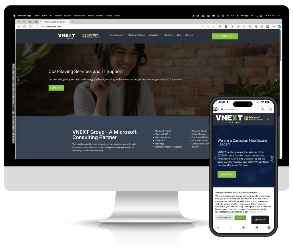 Caso de éxito-Diseño web innovador